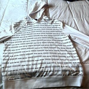 White and Gray Hoodie by Armani Exchange